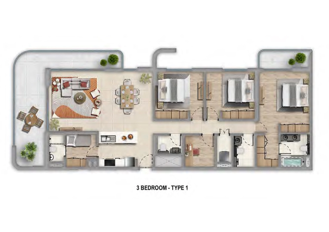 Manarat-Living-3-bed-type-1